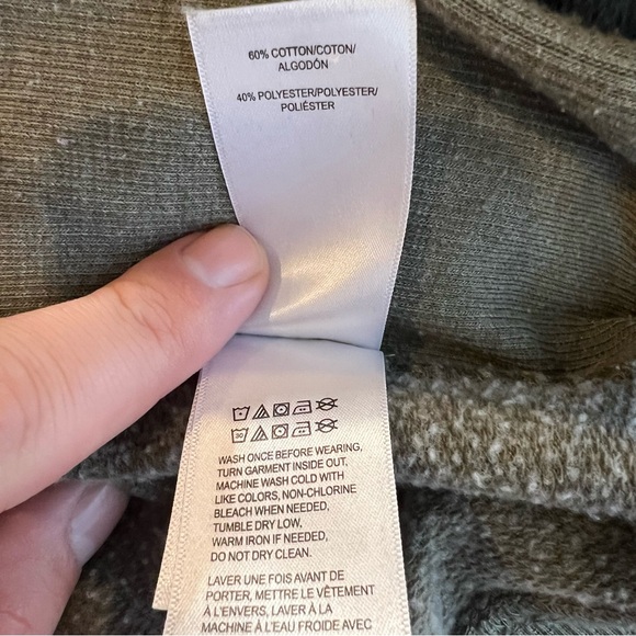 Lucky Brand Men's Olive Crewneck Sweater - Picture 4 of 4